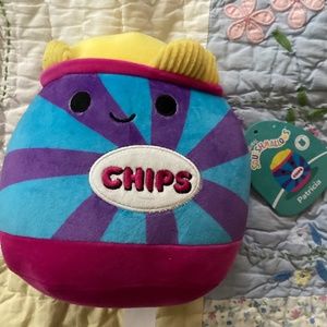 Squishmallows Patricia The Potato Chips Bag  7”  NEW 2023